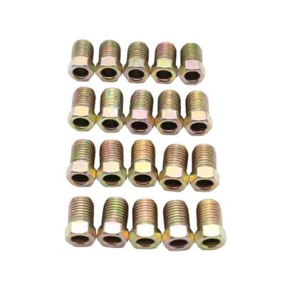 20 Stuks 3/8-24 Omgekeerde Flare Buismoeren Passend voor 3/16 Inch Buis Remleiding Moeren