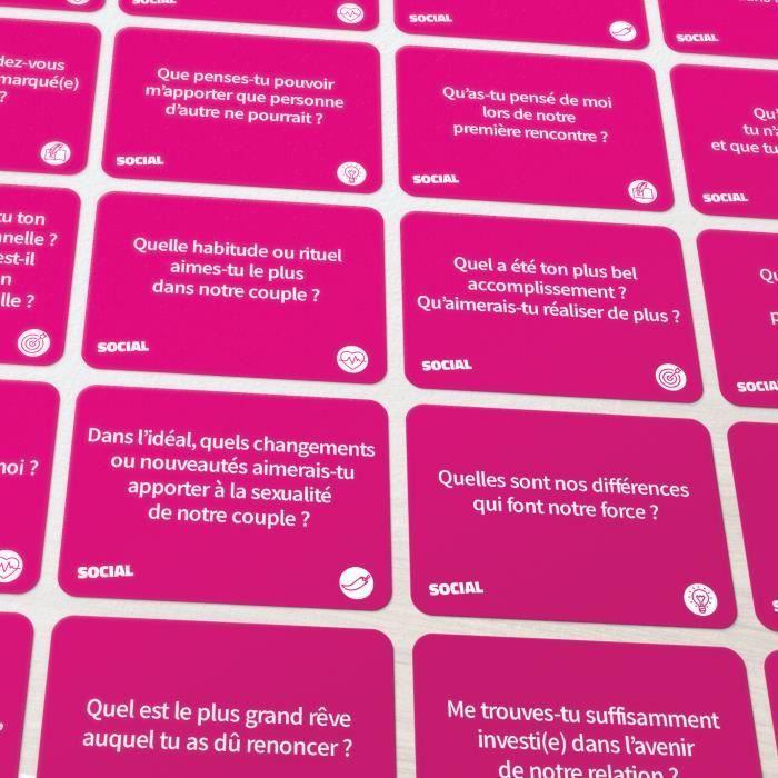 Jeu de cartes savana social couples les petites questions des grandes discussions