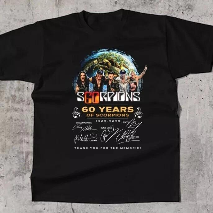 Новая рубашка SCORPIONS 60 YEARS TOUR 2025 Подарок для фанатов Унисекс S-5XL UB486 M