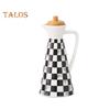 400/800ml Ceramic Oil Dispenser Bottle Dust-proof Design Handmade Ceramics Oil Can for Kitchen Cooking Olive Oil Soy Sauce Vinegar Cruet Storage Jar