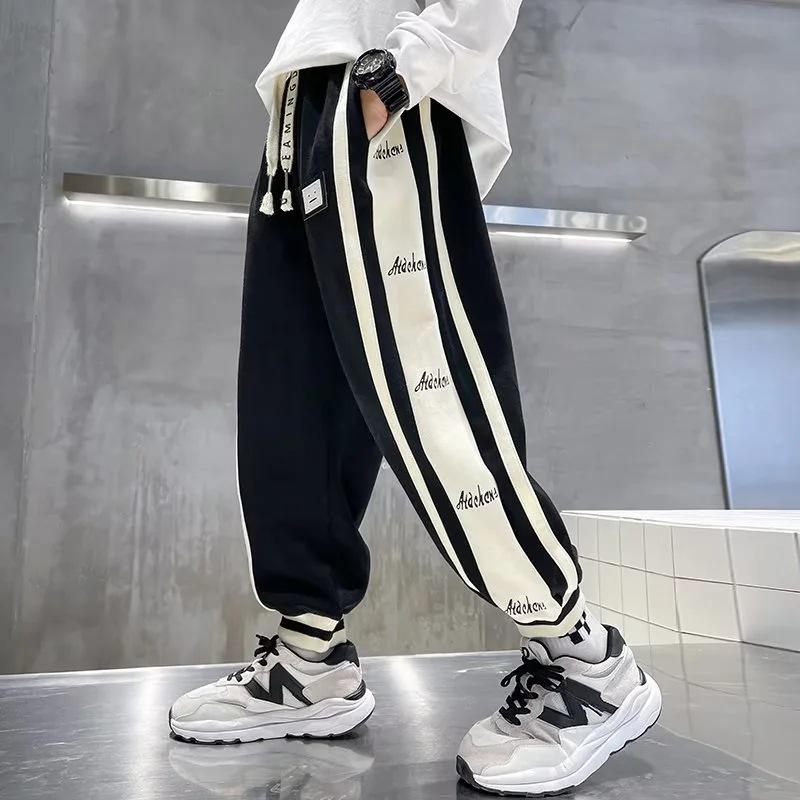2024 Boys' Spring & Autumn Casual Sports Pants - Trendy and Comfortable for Children