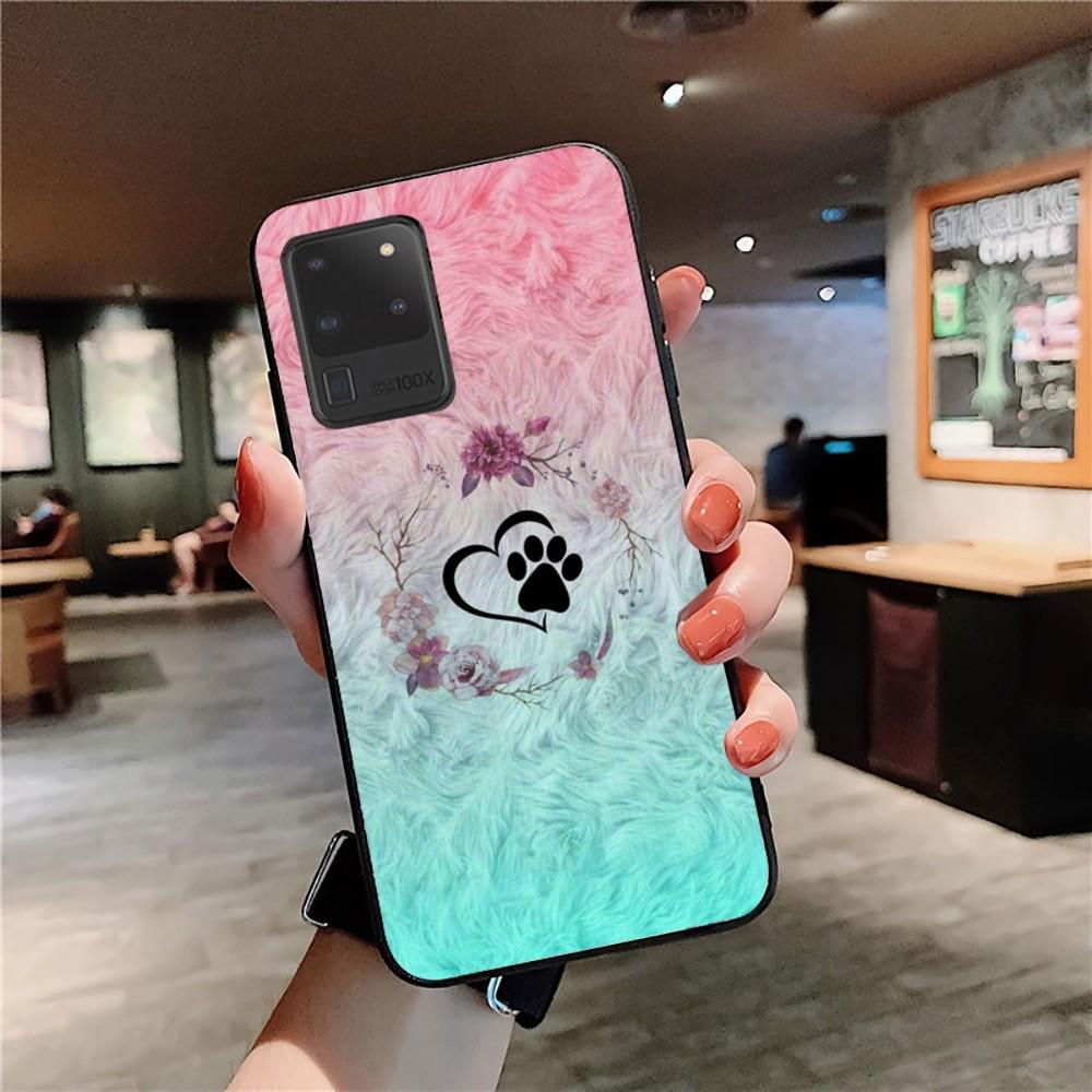 Dog Paw Phone Case For Samsung S 9 10 20 21 22 23 30 23plus lite Ultra FE S10lite Fundas