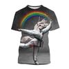 Men's Shirt Jujitsu Enthusiast Wrestle Clothing Funny Animal T Shirt For Men Summer Oversized Top Casual O-neck Short Sleeve