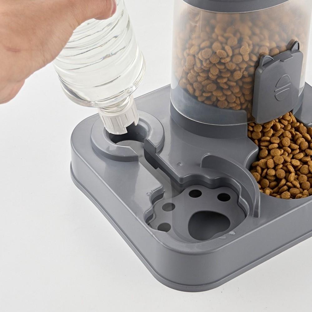 2-in-1 Pet Food Dispenser Automatic Slow Cat Dog Bowl Durable Pet Water Dispenser  Dry Food Use