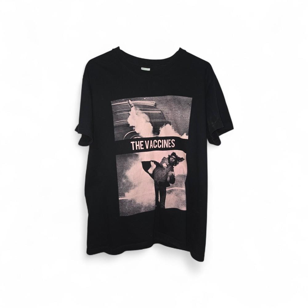 THE VACCINES Black T SHIRT medium mens 844 Unisex T-Shirt XXL