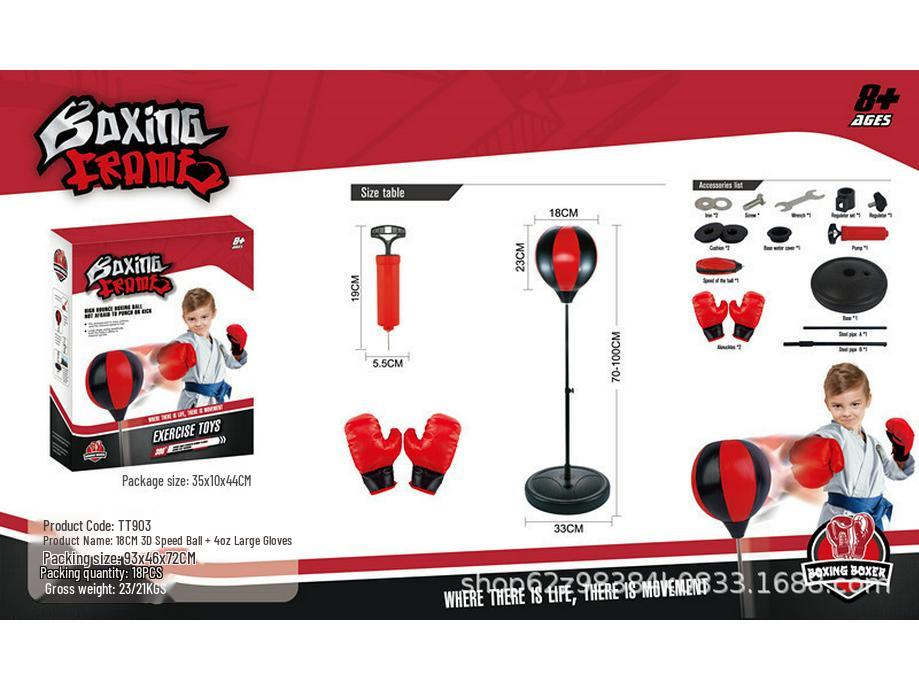 Children's Desktop Boxing Speed Ball Set - Suction Cup Reaction Trainer for Stress Relief