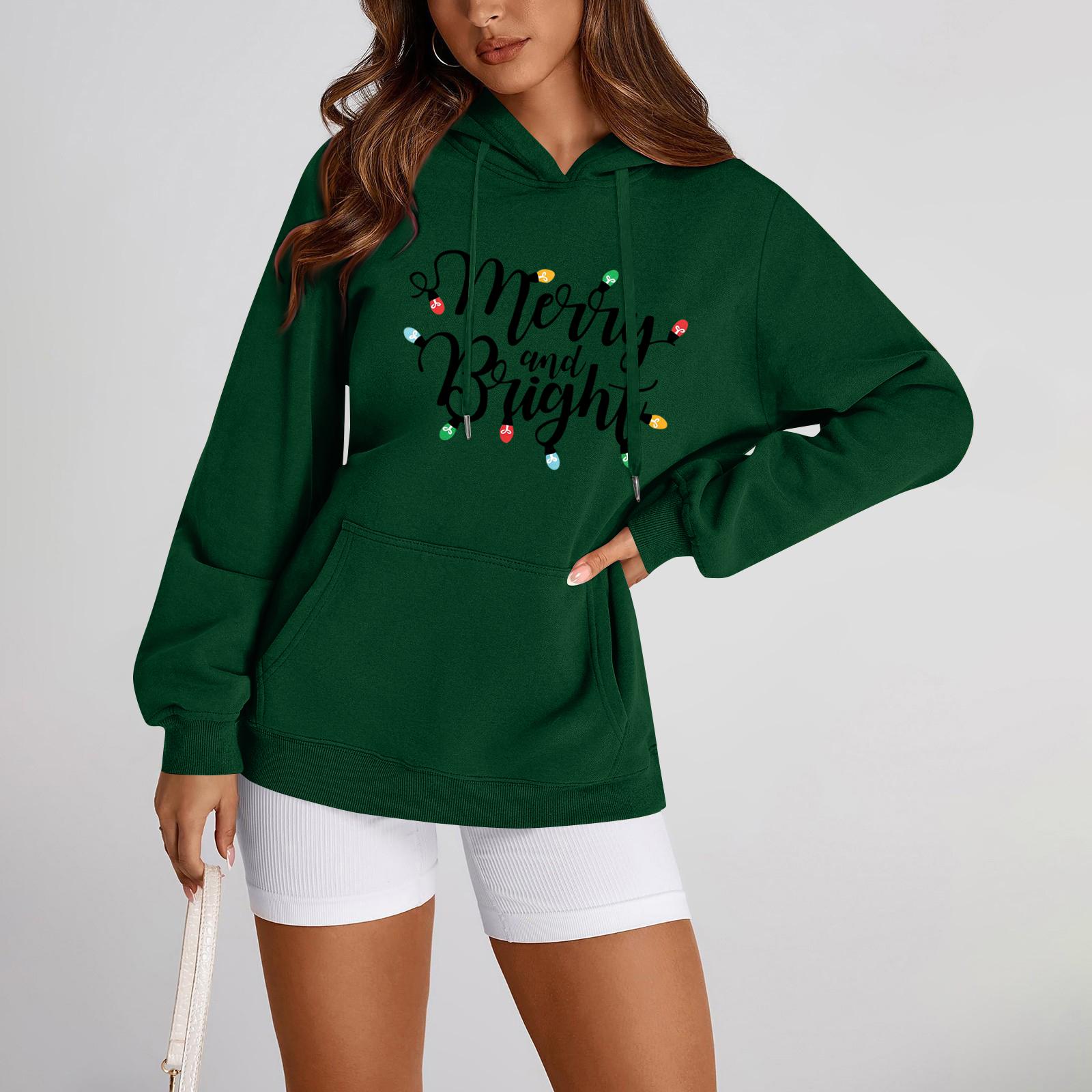 

Women s Hoodies Letter Printed Sweatshirt Pullover L