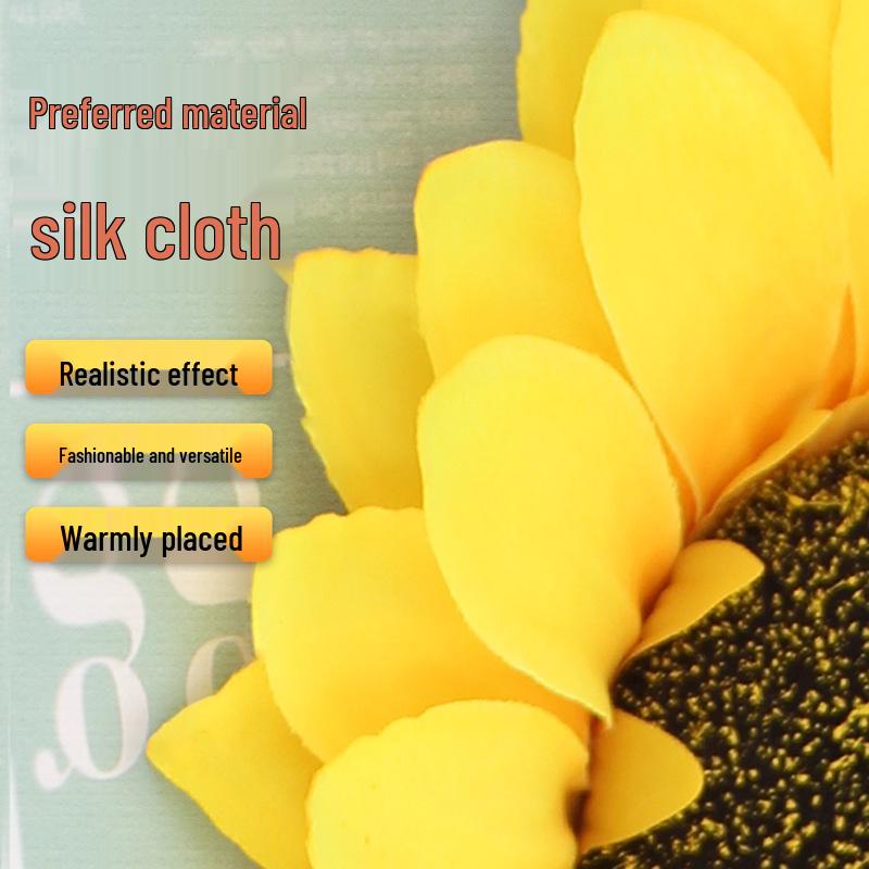 Large High Branch Sunflower Artificial Flower Bouquet for Living Room Decoration