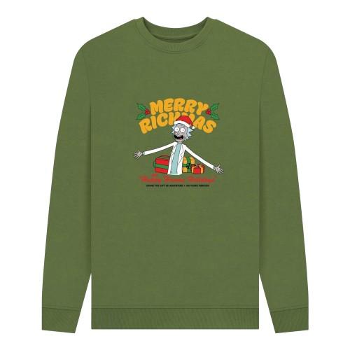 Rick And Morty Unisex Adult Happy Human Holidays Sweatshirt