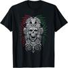Ancient Aztec King Mexican Skull Mayas Mask Calavera Azteca T-Shirt