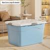 Extra Large Plastic Storage Box with Wheels for Toys, Snacks, Clothes - Thickened Container for Living Room & Bedroom