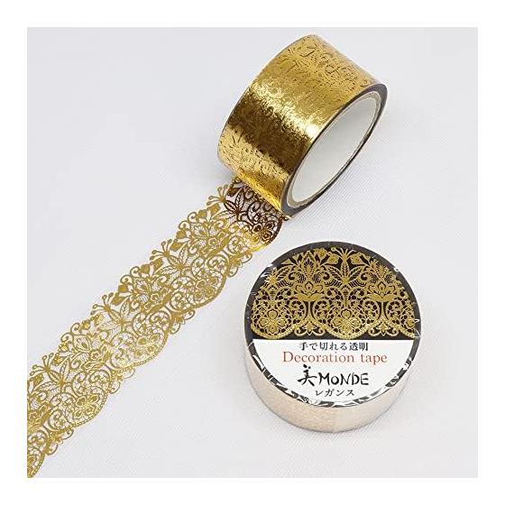 Made in Japan GR-4076 Kamiso  SAIEN masking tape  Legance (gold leaf) 20mm x 3m