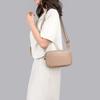 Leather Bag Women'S First Layer Cowhide Wide Shoulder Strap Pure Leather Shoulder Bag Soft Leather Casual Messenger Bag