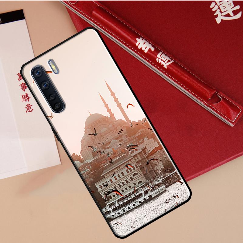 Turkey Istanbul Sceneary Building Case For Oppo A60 A98 A58 A78 A18 A38 A80 A40 A77 A57 A17 A74 A54 A94 A96 A76 A16 A15 A5 Pro