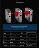 304 Stainless Steel Pedestrian Swing Gate with Facial Recognition Access Control