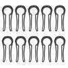 10pcs Black Stove Knob Covers Plastic Kid Proof Locks New Oven Knob Covers  for Pet Kid