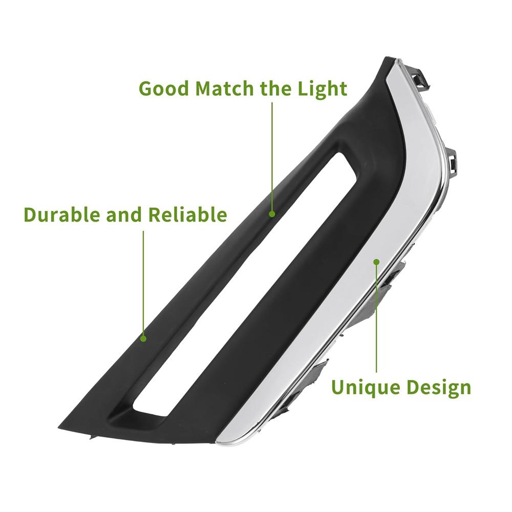 Stoßstangen-Nebelscheinwerfer-Gitterabdeckung Schwarz-Chrom Links Für Honda Cr-V 2016-2019