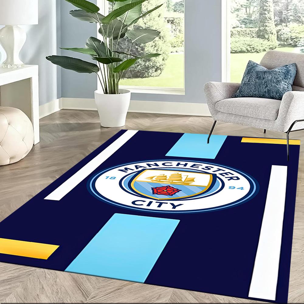 Love Manchester City Fc Square rugs are a great choice for living rooms, bedrooms, home décor, and as gifts.