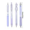4PCS Plastic Gel Inks Pen Retractable Gel Pen with Plastic Clip Ergonomic Grip 0.5MM Tip Black Inks for Office School