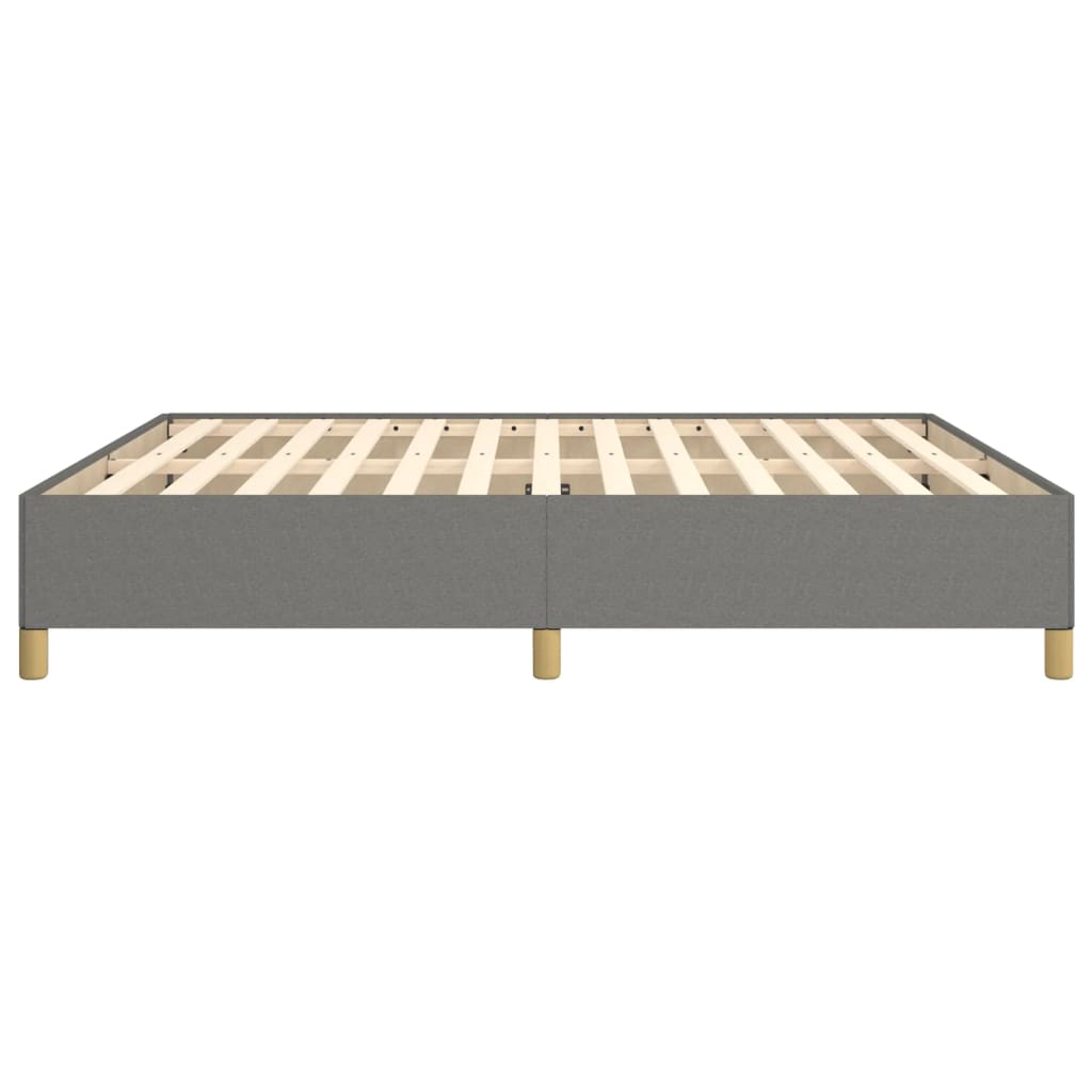 Vidaxl Bed Frame Without Mattress, Dark Gray, 160X200 Cm, Upholstered