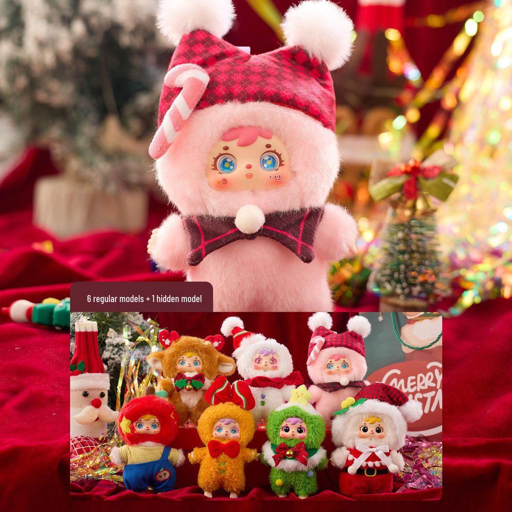 Cute Mao Snow Night Tea Party Plush Blind Box - Creative Toy Doll for Girls Birthday Gift