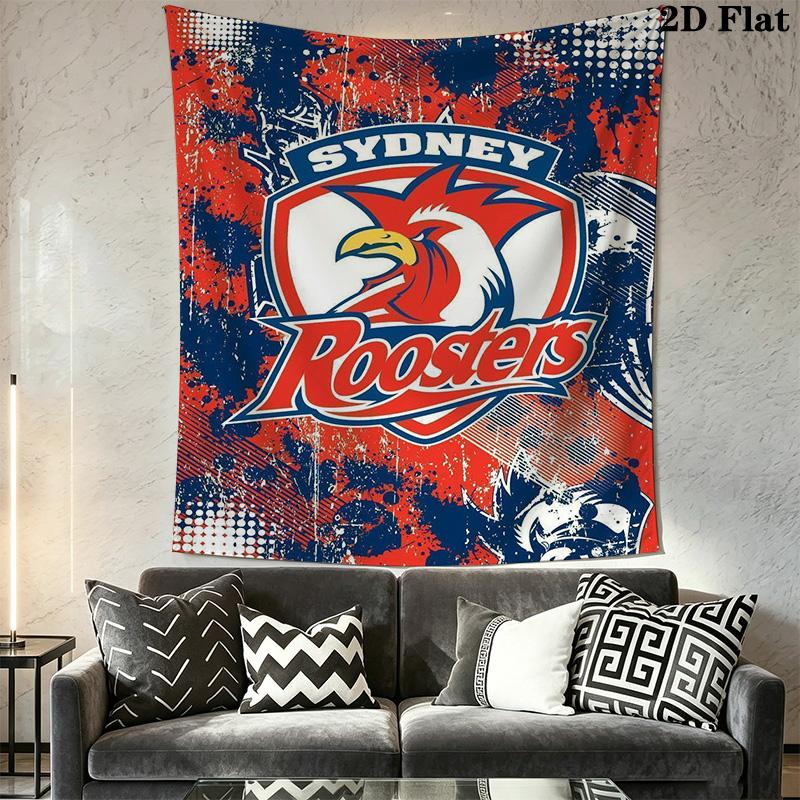 Sydney Red & White Eagles Pattern Home Decor Tapestry, Wall Hanging, Decorative RV Wall Cloth.ZGT0914400