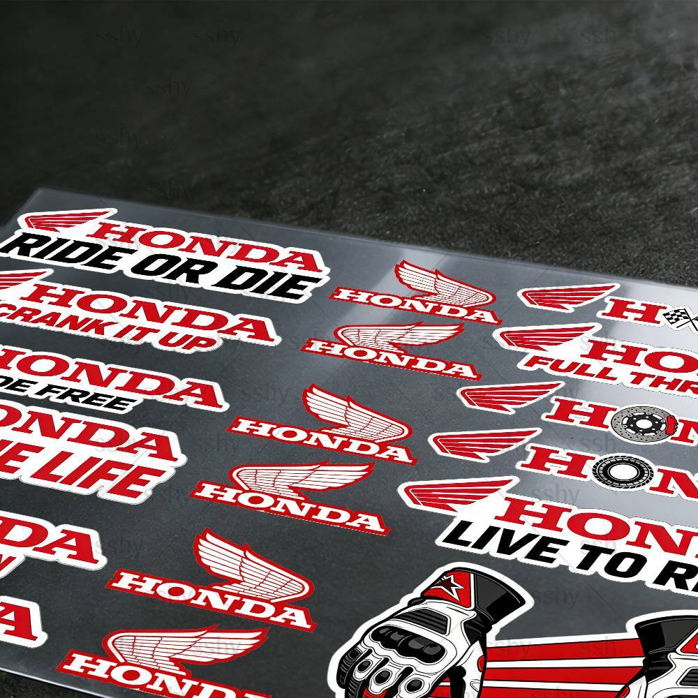 AYN1 For HONDA Stickers Moto Sticker Auto Body Bumper Windows Motorcycle Laptop Walls Vinyl Decal Car Tuning Accessories