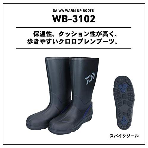Daiwa Cold Weather Boots Warm Up Boots Black S Fishing Boots (Spike Sole) WB-3102
