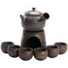 Japanese Style Coarse Pottery Tea-Boiling Stove Alcohol Stove Warm Tea Teapot Warmer Antique Tea Ceremony Kung Fu Tea Set