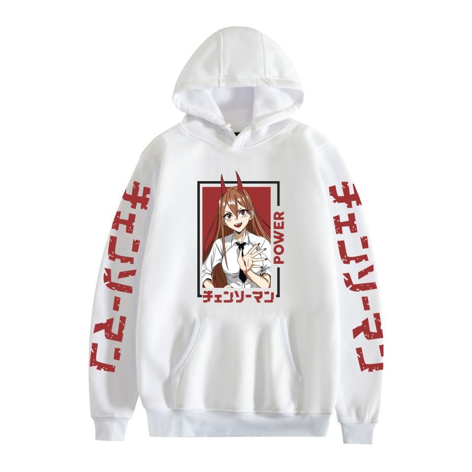 Unisex Chainsaw Man Hoodie Sweatshirt Anime Printed Streetwear Hoodies for Couples Men Women