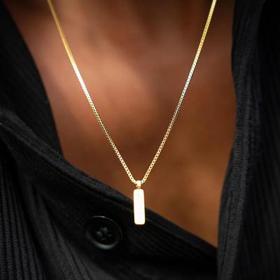 Europäische & Amerikanische Stilvolle Koreanische Edelstahl Schlüsselbeinkette für Damen - Luxus Titanstahl Ketten Schmuck