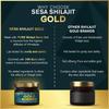SESA Shilajit Gold Harz 20g Für Männer Mit 24k Gold Fulvinsäure 60%+ Steigert Energie Immunität Muskelregeneration Gelenkunterstützung