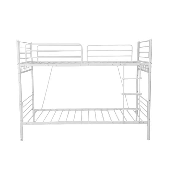 Used [White] Pipe Bed Loft Bed Dividable Single Pipe Middle Type Single Bed Top and Bottom Dividable Pipe Bed