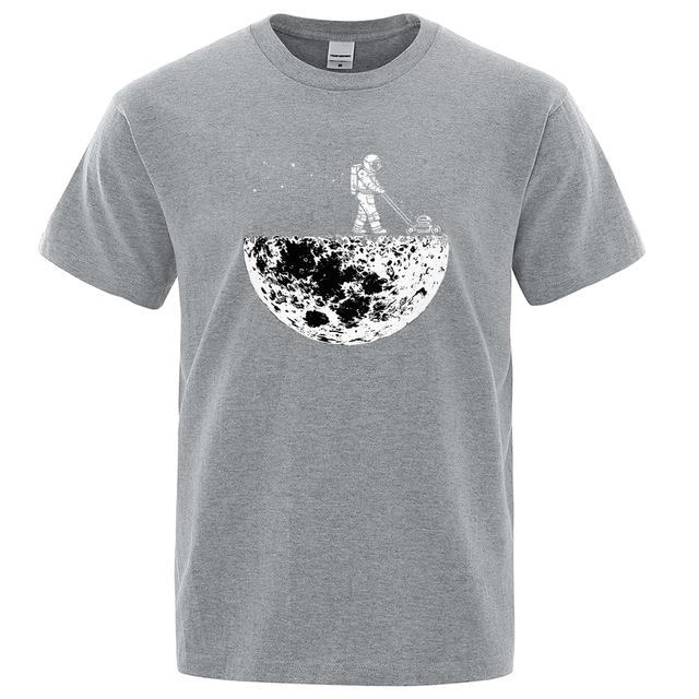 Men's Funny Print t-Shirts Men O-neck Short Sleeve Loose Oversize Cotton Summer Tshirt