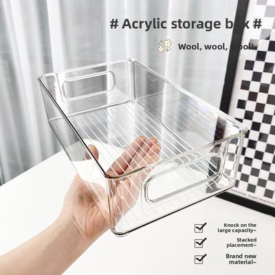 Desktop Storage Box, Plastic Household, Student Dormitory, Cosmetics, Facial Masks, Sundries Organization, Stackable Storage Basket