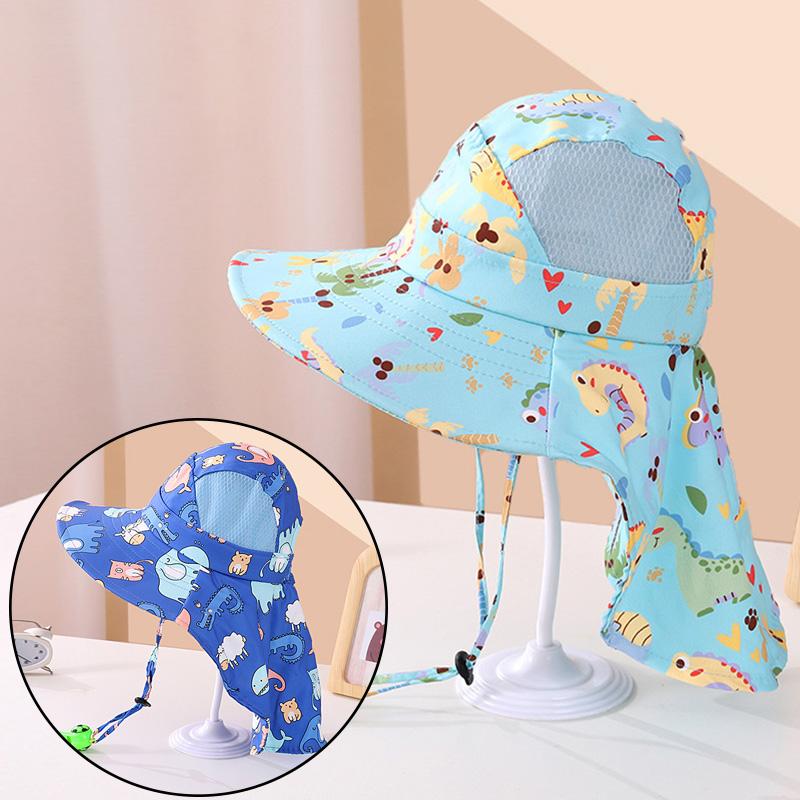 

Лето Солнце Шляпа УФ Защита Дети Малыш Рыбак Шапки Дышащая сетка Ведро Шляпа Лето