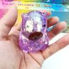 Festive Cartoon Capybara Fidget Toy, Soft Glitter Gummy Squeeze Toy, Portable Anti-Stress Relief Gift for Holiday