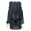CHANEL CC Mark logo chocolate bar Tote Bag Shoulder Bag cotton / Leather Black