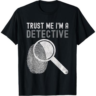 Funny Detective Costume Private Investigator Spy Crime Scene T-Shirt(3)