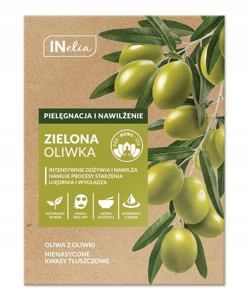 Inelia maska peel-off zielona oliwka - nawilżenie i wygładzenie 12 g