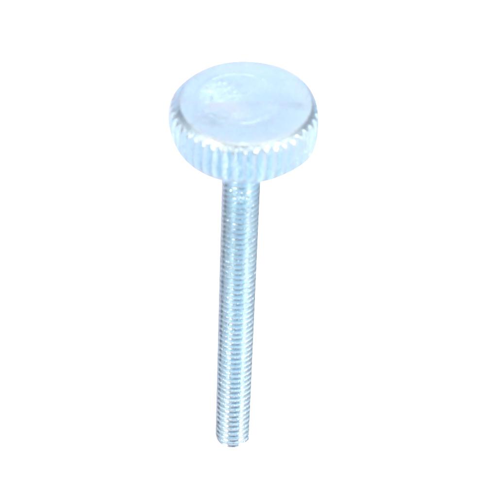 5pcs M3 Zinc Plated Carbon Steel Flat Knurled Head Bolts Thumb Screws (M3*30)