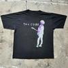The Cure Tie Dye Silhouette Heavy Cotton Black Unisex T-shirt Size S-5XL
