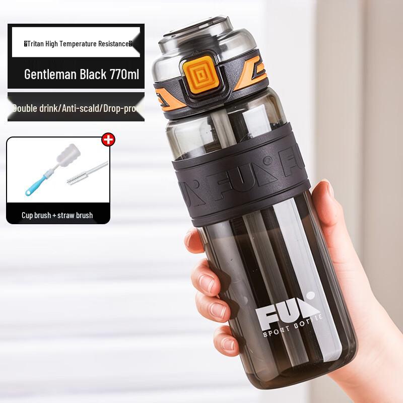 Nufeng Sport Water Bottle with Flip-Top Lid