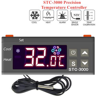 STC-3000 Temperature Controller 12V 24V 220V Digital Thermostat Thermoregulator Microcomputer Temp Control Relay with Sensor