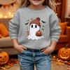 Kids Halloween Printed Long Sleeve Loose Fit Hoodie Pullover for Costume Party