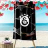 Galatasaray Flame Print Beach Towel, Large Soft Quick Dry Towel for Beach Camping Swimming