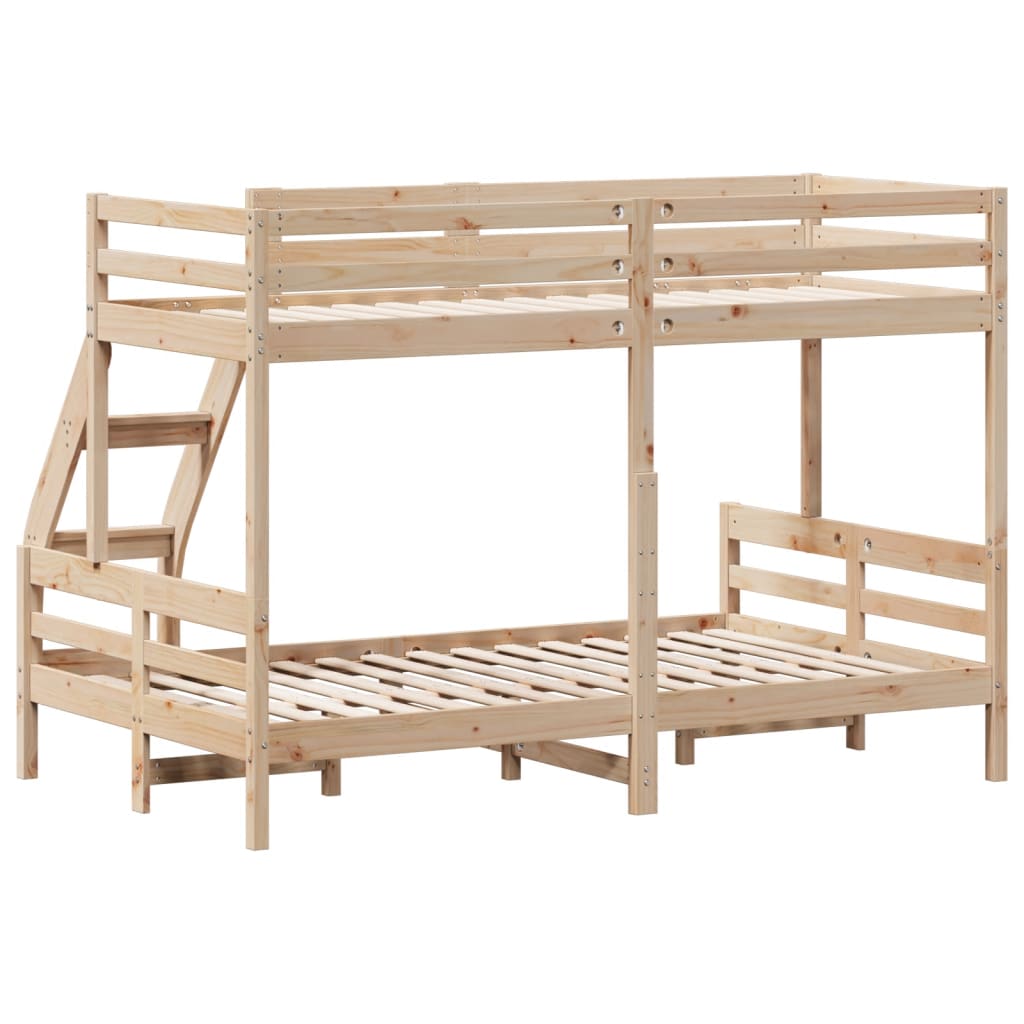 Bunk Bed 80x200 120x200 Cm Solid Pine Wood
