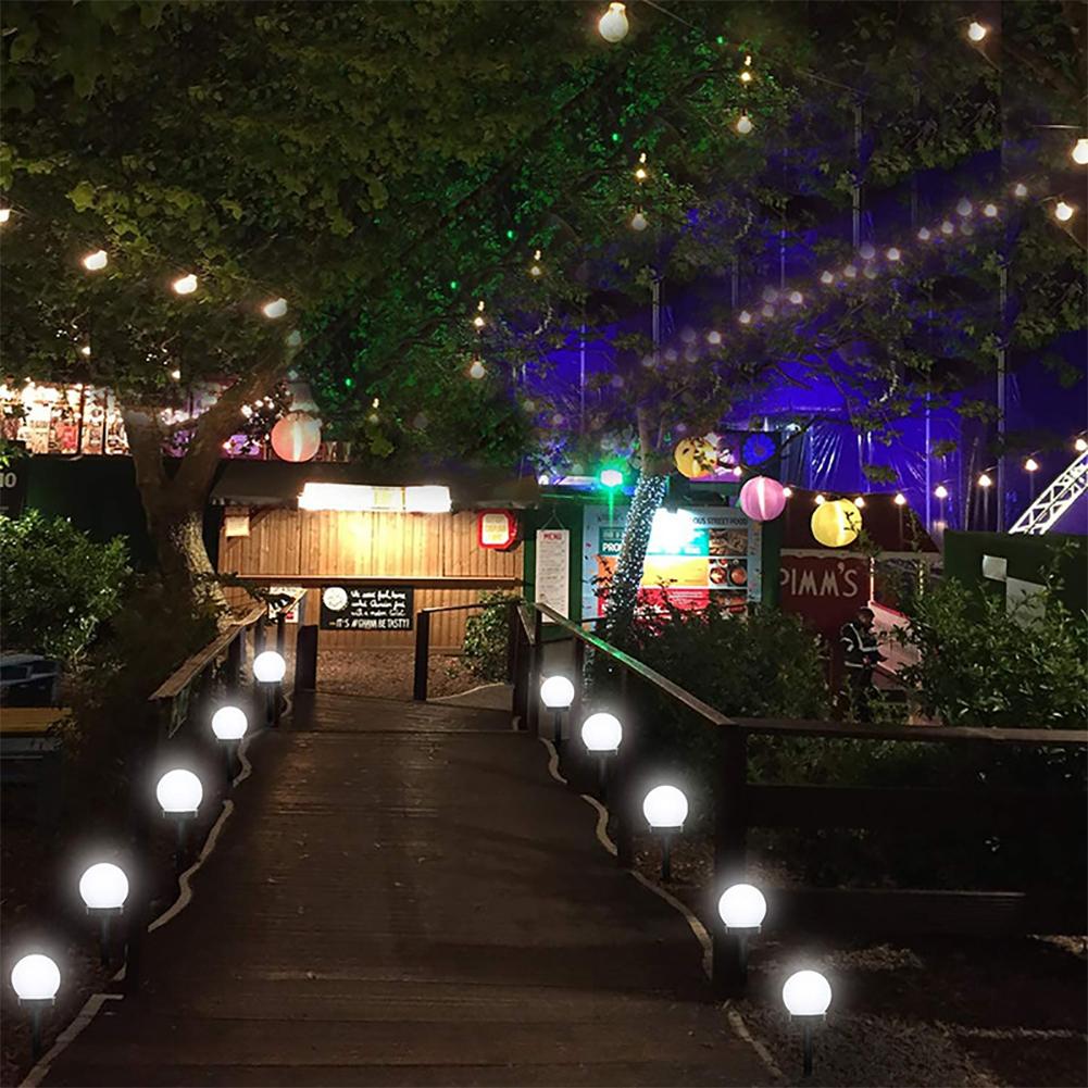 Solar Powered LED Bulb Lamp Energy Light Waterproof Outdoor Garden Light Street Solar Panel Ball Lights Lawn Yard Lamp