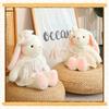 Cute Sweet Flower Skirt Little Rabbit Doll Plush Toy Dress Little White Rabbit Doll Girl Comforting Rag Doll