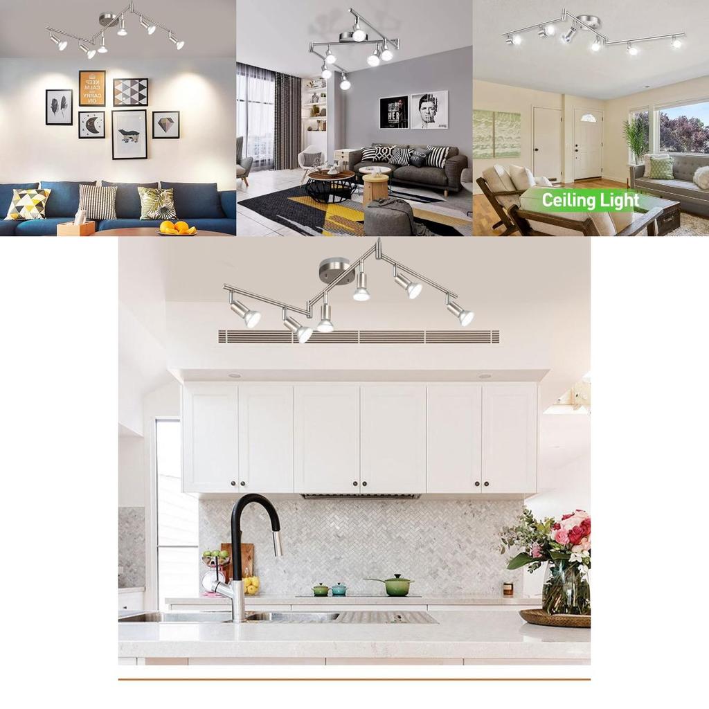 Modern Minimalist Iron Art Spotlight Decorative Lighting For Exhibition Background Walls